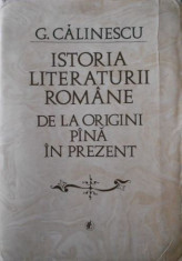 Istoria literaturii romane George Calinescu foto