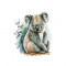 Sticker decorativ Koala, Gri, 64 cm, 3830ST