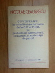 d4 Nicolae Ceausescu - Cuvantare in consfatuirea de lucru de la C.C. si P.C.R foto