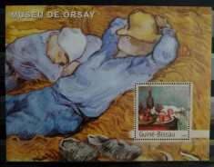 BC49, GUINEA-BISSAU 2003, COLITA MNH, PICTURI MUZEU D&amp;#039;ORSAY foto