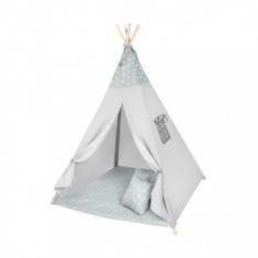 Cort copii XXL Teepee, Cort, Covoras, 3 Perne Iso Trade foto