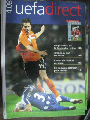 Revista fotbal (oficiala) UEFA-direct 2008 foto