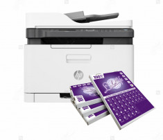 HP Color Laser MFP 179fnw - Pachet PROMO cu 1 top etichete in coala A4 la alegere GRATUIT foto