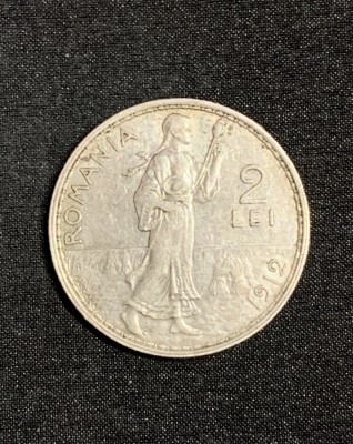 Moneda 2 lei 1912 foto