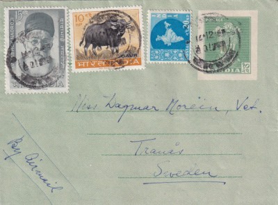 FILATELIE TEMATICA - PLIC INDIA TEMATICA AVION AVIOANE AVIATIE AIRMAIL foto