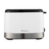 Prajitor paine Tesla TS300BWX, 800W, 7 grade, Pentru doua felii, Centrare, Decongelare, Alb