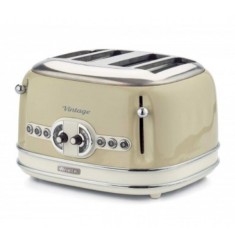 Prajitor de paine Ariete, 0156 Vintage, 1600 W, 4 Felii, crem/beige