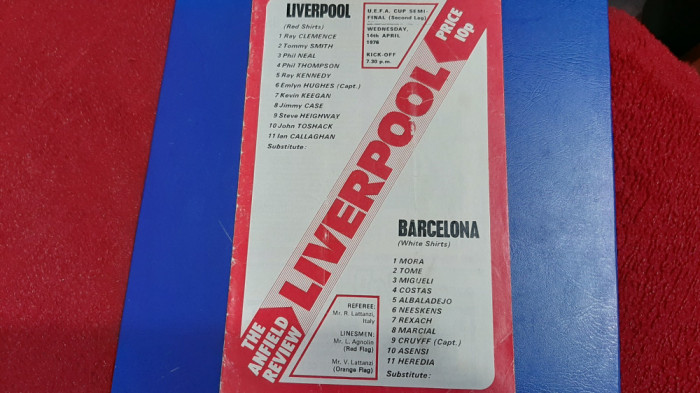 program Liverpool - FC Barcelona