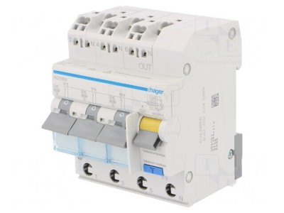 &amp;Icirc;ntrerupător RCBO 16A 30mA 3P+N 240V IP20 foto