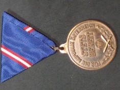 Medalie militara veche armata Austria bronz Stets Bereit - Mereu pregatit foto