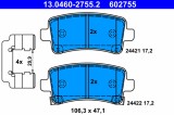 ATE 13.0460-2755.2 set placute frana,frana disc