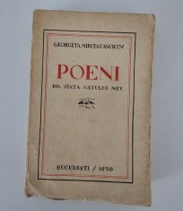 Carte veche 1938 Georgeta Mircea Cancicov Poeni din viata satului meu