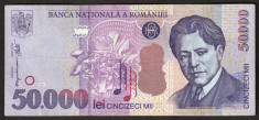 Romania, 50000 lei 2000_serie 005D5612398 foto