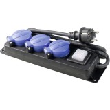 Prelungitor cu 3 prize cablu 1.5m H07RN-F 3G2,5 230V 16A max. 3500W IP44, As Schwabe