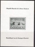Belgia, 1941, sala de muzica a reginei Elisabeta, bloc, MNH