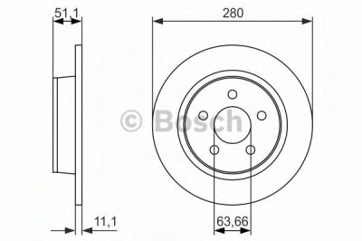 Disc frana FORD TOURNEO CONNECT / GRAND TOURNEO CONNECT combi (2013 - 2016) BOSCH 0 986 479 762 foto