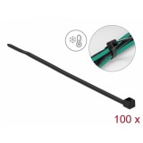 Set 100 buc bride rezistente la frig 100 x 2.5mm Negru, Delock 19186