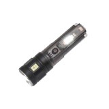 Lanterna LED P70+6 SMD/X36, 1000 lumeni, 7 Moduri, Zoom Reglabil, USB-C, Panou Solar, Acumulator 18650, Rezistenta la apa IPX4