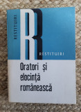 Oratori si elocinta romaneasca-1985 colectia Restituiri