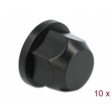 Set 10 buc protectii impotriva vremii/coroziunii pentru surub M12 Negru, Delock 60248