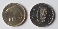 Irlanda 10 pence 1995 foto