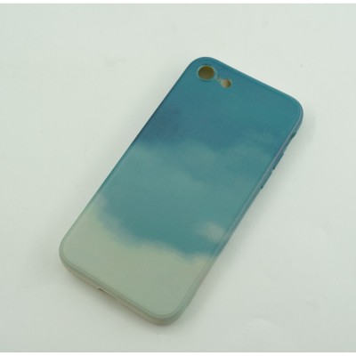 Husa iPhone 7 / 8 / SE 2020 / 2022 TPU Cu Model Verde Alb foto