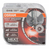 Set 2 Buc Bec Xenon Osram D4S Night Breaker Laser Xenarc Duo Box 42V 35W P32d-5 66440XNL-HCB, OSRAM&reg;