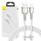 Cumpara ieftin USB cable for Lightning Baseus Cafule, 2.4A, 1m (white)