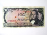 Rara! Columbia 100 Pesos Oro 1973 in stare foarte buna la cel mai mic pret