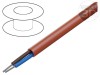Cablu SiHF-J 2x2,5mm2 Cu litat silicon roșu 60-180&deg;C