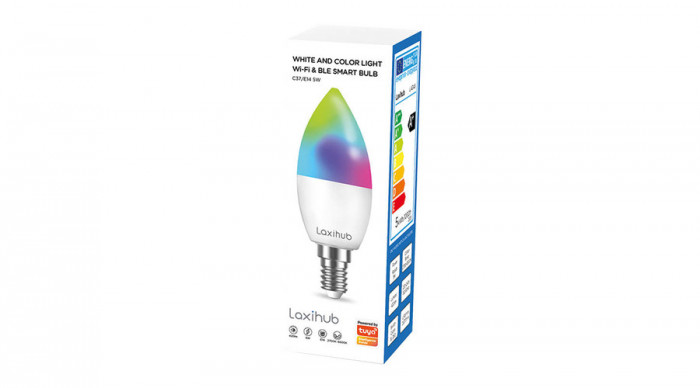 Laxihub LAE14S Wifi Bluetooth TUYA bec inteligent cu LED-uri (2 buc)