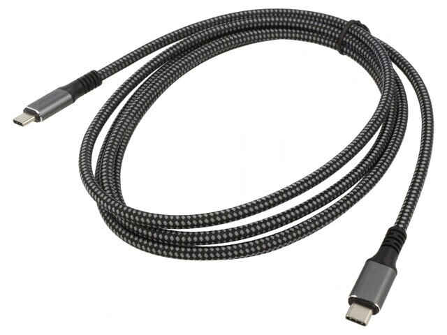 Cablu Thunderbolt 3/4 USB 4.0 Nichelat 2m 20Gbps