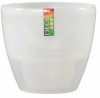 Ghiveci cu auto-udare DECO TWIN 1.5 L Transparent, plastic. Ghiveci decorativ cu drenaj Prosperplast