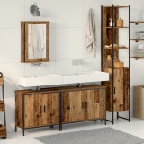 vidaXL Set de mobilier pentru baie &icirc;n 4 piese Lemn vechi