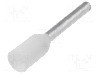 Terminal cu compresie, cablu 0.5mm2, cositorit, WEIDM&Uuml;LLER - 9019010000 H0,5/14D W