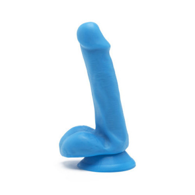 Realiste cu testicule - Get Real Penisuri Fericite Dildo 15 cm cu Testicule - Albastru foto