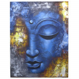 Tablou Buddha - Chip Albastru Abstract