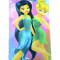 Prosop pentru fetite 35 x 65 cm Disney Fairies DISR-FTB49843RO, Multicolor