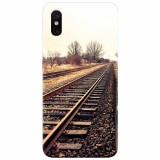 Husa silicon pentru Xiaomi Mi 8 Pro, Railroad