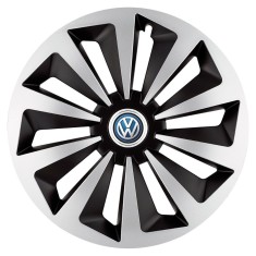 Set 4 capace roti Fox Gri-Negru R17 pentru gama auto Volkswagen