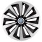 Set 4 capace roti Fox Gri-Negru R17 pentru gama auto Volkswagen