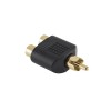 Adaptor RCA Tata la 2x RCA Mama Aurit Cabletech - Conector Audio Premium