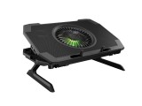 Stand Cooler notebook GENESIS Oxid 850, pana la 17 inch, 5 ventilatoare, Negru