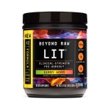 Gnc Beyond Raw Lit V2 Pre-workout With Gummy Worm Flavor, Pre-workout Cu Aroma