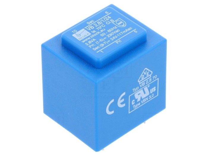 Transformator PCB &icirc;ncapsulat 230VAC 24V
