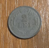 2 Lei 1941, Rom&acirc;nia, Zinc - Monedă Rom&acirc;nească Istorică