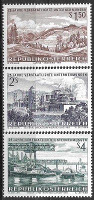 B2122 - Austria 1971 - Inteprinderi Nationalizate neuzat,perfecta stare foto
