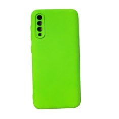 Husa silicon protectie camera cu microfibra Samsung A50 ; A30s Verde Neon