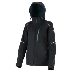 JACHETA ELASTICA CU GLUGA (DAMA) / NEGRU - 3XL