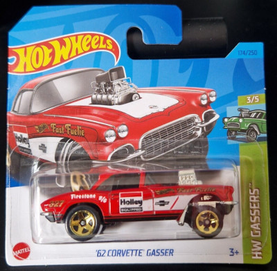 2023 Hot Wheels 174/250 HW GASSERS 3/5 - &amp;#039;62 CORVETTE GASSER foto